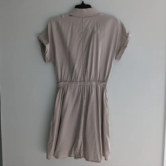 Tommy Hilfiger | Beige Short Sleeve Mini Dress - Picture 8 of 8